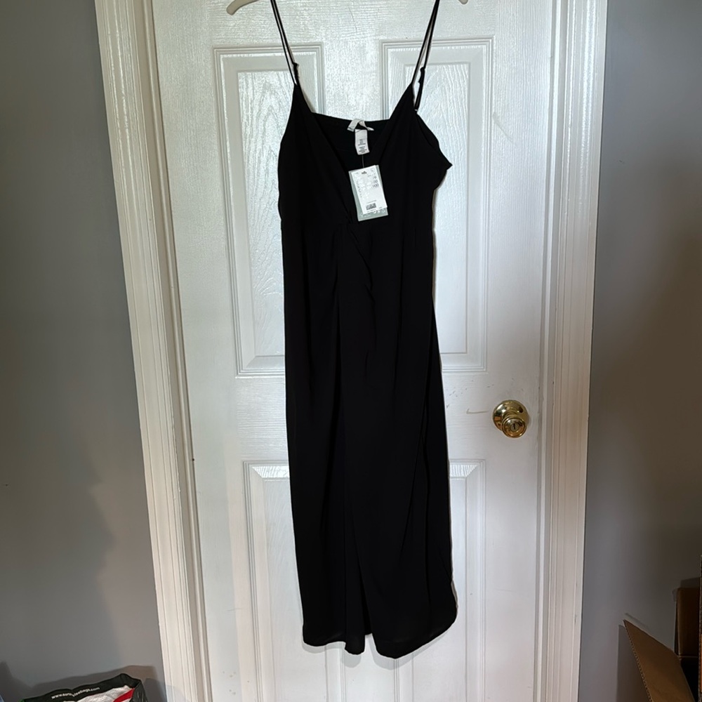 H&M black midi dress - new with tags